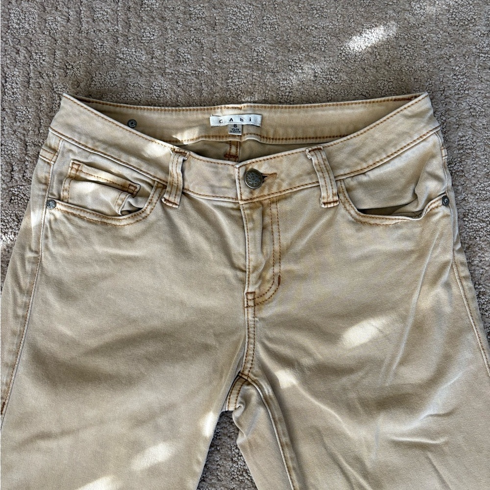 CAbi Beige Skinny Jeans - Picture 3 of 3